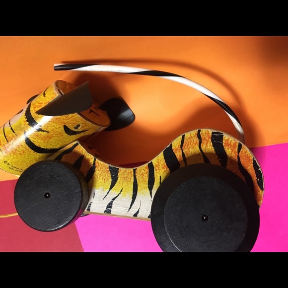 FISHER PRICE 60”s Tawny Tiger Pull Toy #654 - Picture 9 of 16